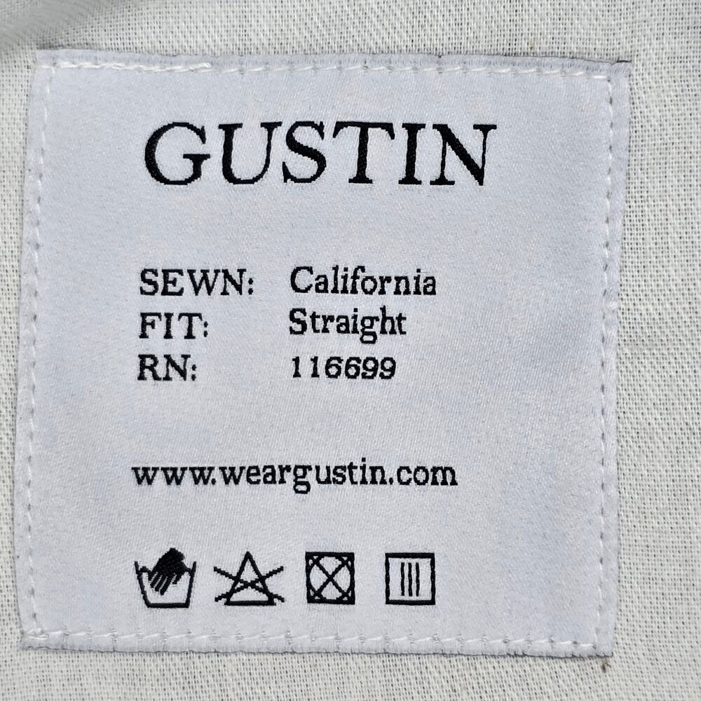 Gustin Mens 38x30 Button Fly 562 Herringbone Jeans - Picture 13 of 16